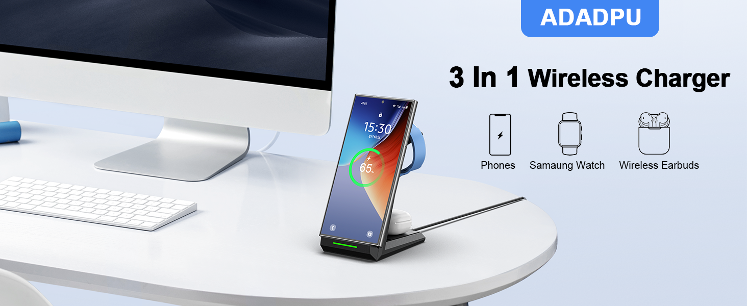 3 in 1 wireless charger for samsung devices