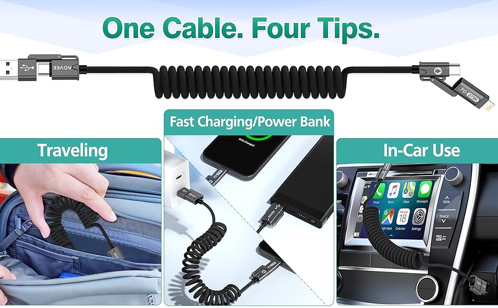 Multi 4 in 1 Fast Charging Cable