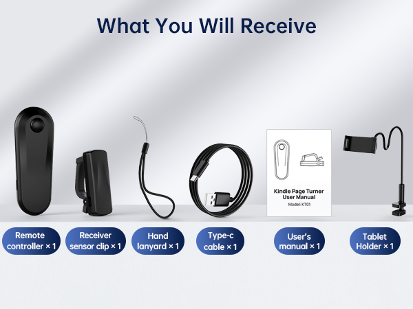 kindle holder with remote