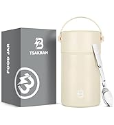 Thermo for Hot Food, 35 oz Lunch Soup Thermo, Wide Mouth Insulated Food Jar Container with Spoon ...