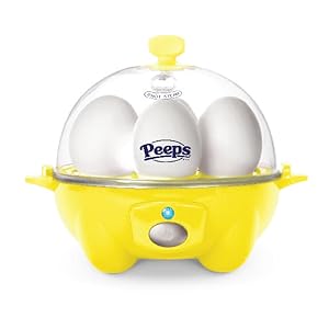 Dash Rapid Egg Coooker, 7 eggs, hard boiled, soft boiled, poached eggs, peeps, chick, easter
