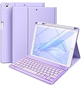 Hamile for iPad 9th Generation Case with Keyboard 10.2 Inch - Backlit Wireless Detachable Folio K...