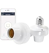 Bkiyougo Smart WiFi Bulb Socket, Alexa Smart Light Bulbs, Light Bulb Socket Adapter, eWeLink APP ...