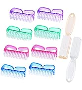 10 Pcs Handle Grip Nail Brush, Hand Fingernail Scrub Cleaning Brushes for Toes and Nails Cleaner,...