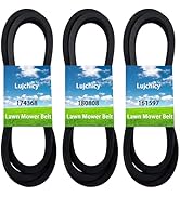 174368 180808 161597 Mower Drive Belt Set Replacement Compatible with Crafts&amp;Man 48