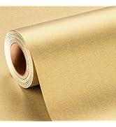 MAYPLUSS Gold Wrapping Paper Roll, Thick Gift Wrap Paper Featuring Solid Color Pearly-Lustre for ...