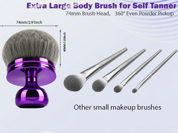 Extra large body brush mackup brushes kabuki brushes