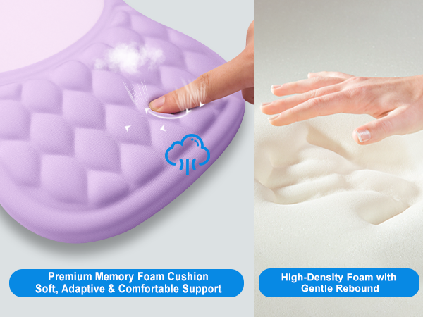 memory foam cushion mouse pad