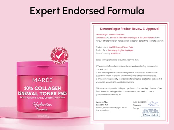collagen toner pads
