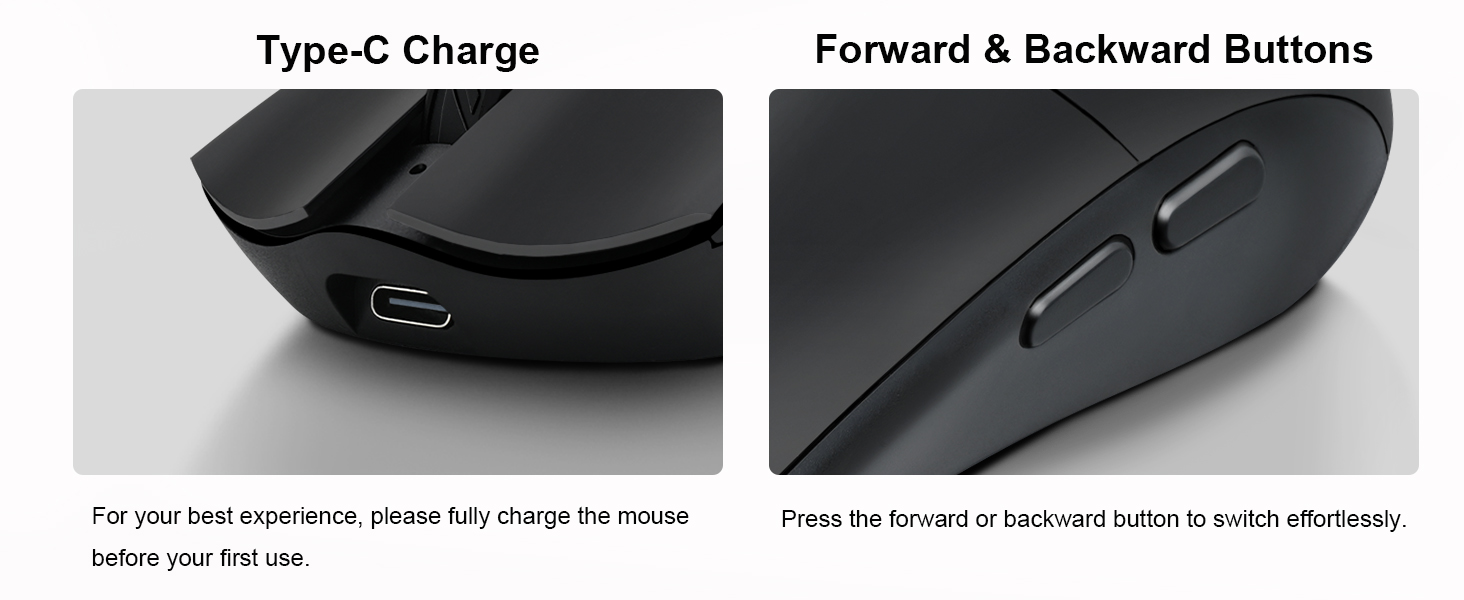 This wireless silent mouse is compatible with multiple systems. Bluetooth mode is compatible