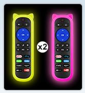 Yimaut-Remote for All TCL Roku TV Remote-with Glow Covers