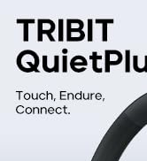 Tribit Wireless Over-Ear Headphones QuietPlus 81, Hybrid Active Noise Cancelling, Bluetooth 6.0 H...