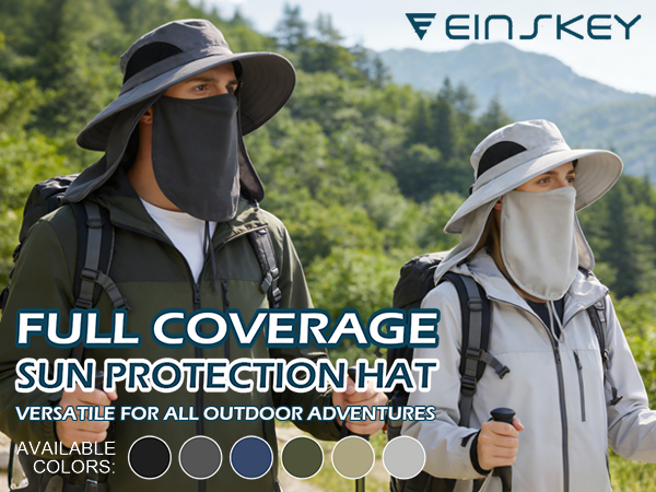 sun hat with neck flap