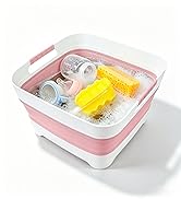 GIMWA Wash Basin for Baby Bottles, Foldable, Versatile Wash Tub for Kitchen, RV, Outdoor Camping ...