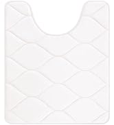 Colorxy Memory Foam U-Shaped Toilet Rugs, Ultra Soft &amp; Non-Slip Bathroom Rugs, Water Absorbent an...