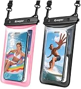 Rynapac Waterproof Phone Pouch Floating - 2Pack, [Up to 8.5''] IPX8 Waterproof Phone Case with La...