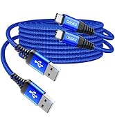 USB C Cable Fast Charging 6FT, 2Pack USB A o USB C Cable, Upgraded Extra Durable Braided USB A to...