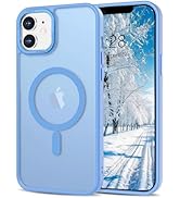 AVESEXTOL Magnetic for iPhone 12 Case &amp; iPhone 12 Pro Case [Compatible with Magsafe] Translucent ...