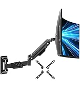 MOUNTUP Monitor Wall Mount for 22-43 Inch Curved Screens, Holds 2.2 to 33.1 lbs, Ultrawide Comput...