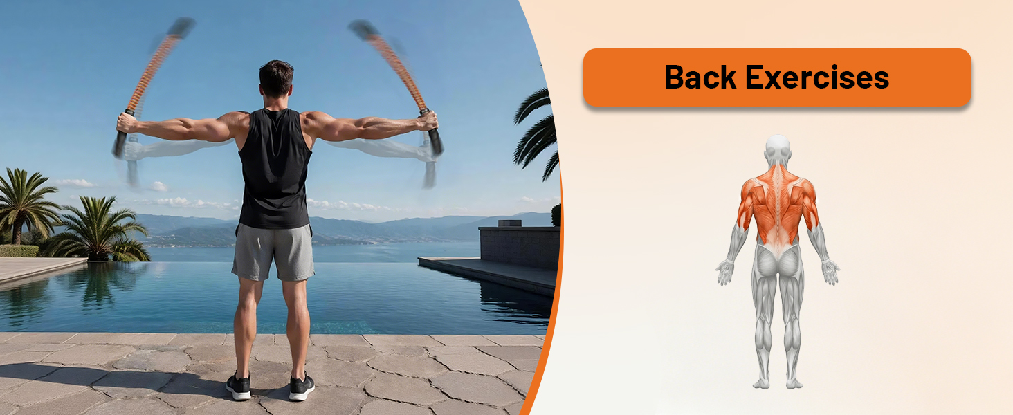 ATIVAFIT Battle Ropes for Home Gym