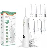 SimpliCare Cordless Water Flosser, Oral Irrigator with 10–150 PSI Adjustable Pressure, 4 Cleaning...