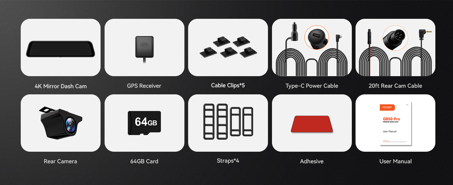 rear view mirror with camera