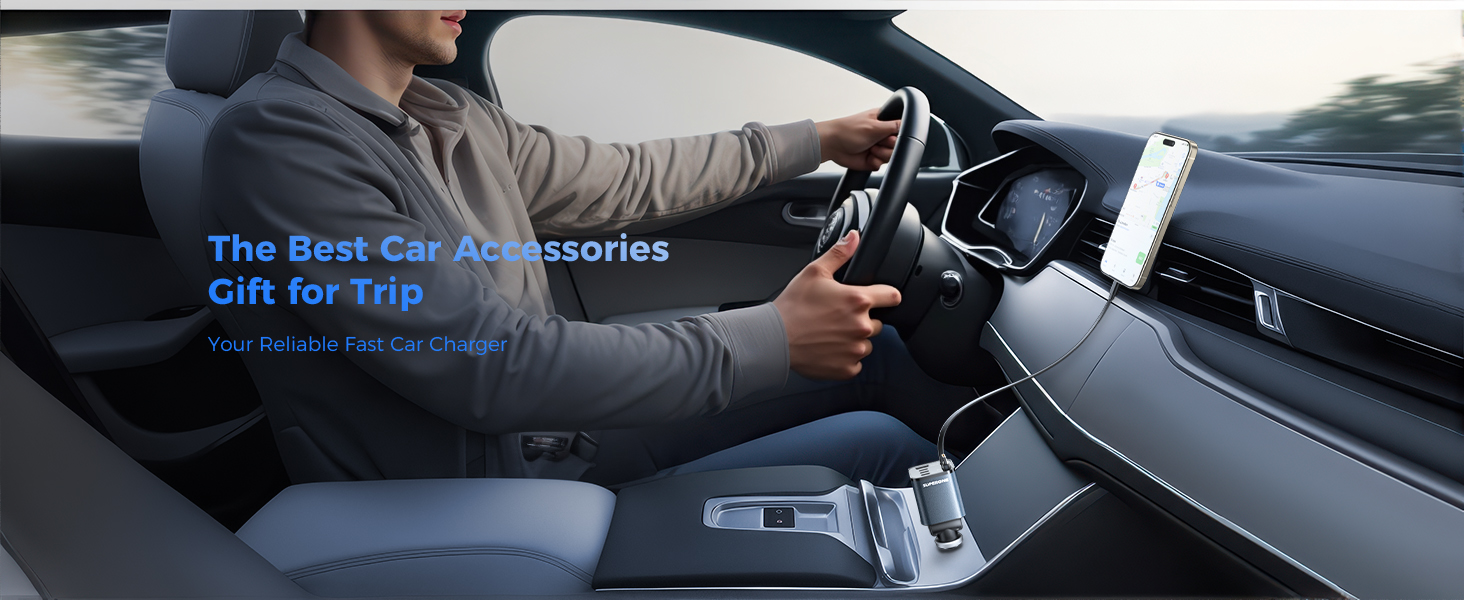 type c double car charger