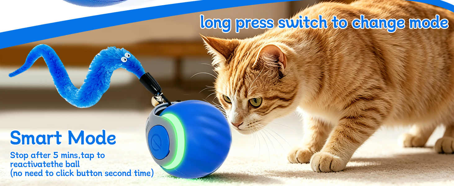 interactive automatic cat toy ball