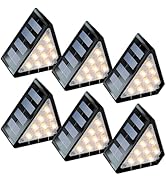 LuViva LED Solar Step Lights Outdoor, IP67 Waterproof, Auto On/Off, Solar Decoration Lights Perfe...