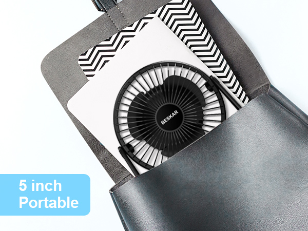 portable small desk fan usb powered personal fan quiet table fan for travel