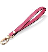 Hamdecro Wristlet Strap, Genuine Leather Wrist Lanyard Hand Strap Replacement for Wallet Purse Cl...