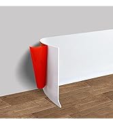 Vinyl Wall Base Baseboard Molding Trim 4" Flexible Self Adhesive Rubber Wall Base Moulding Trim P...