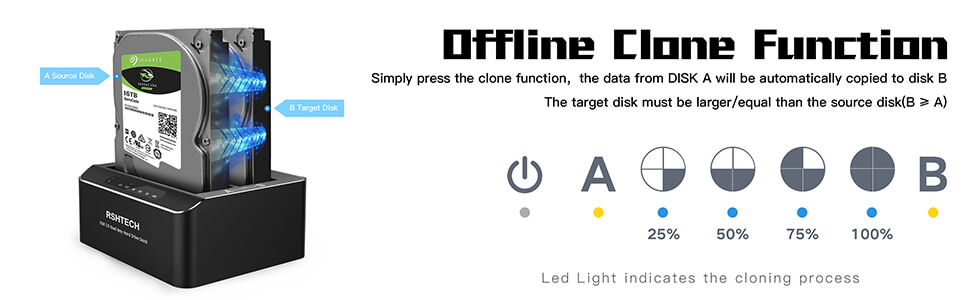 RSHTECH hard drive docking station RSH-DS01