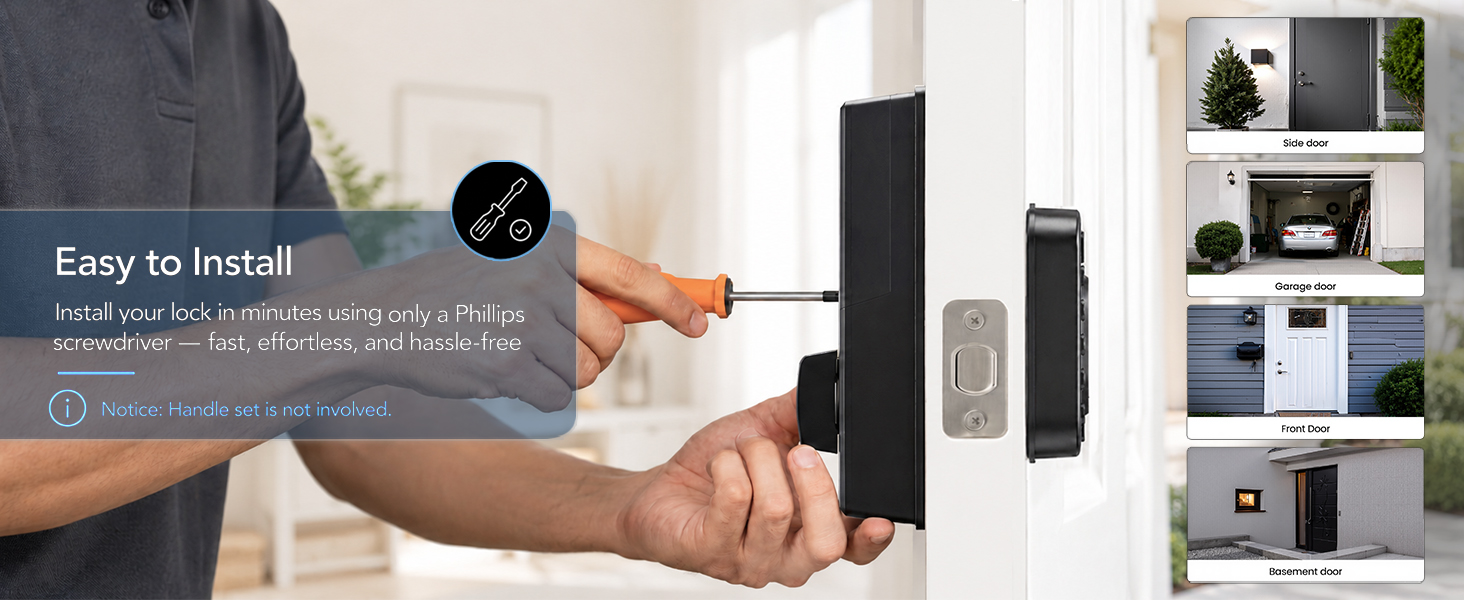 Keyless entry door lock