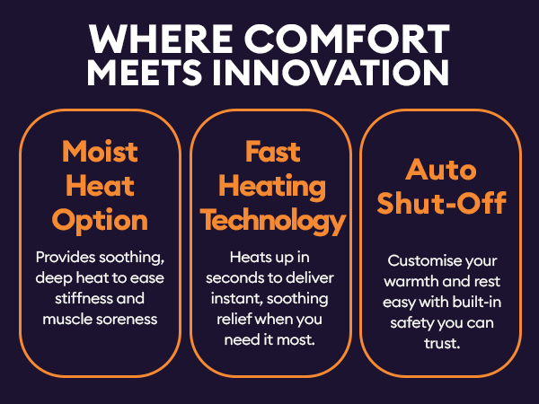 moist heat option auto shut off