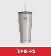 THERMOS ICON SERIES Stainless Steel Cold Tumbler with Lid and Straw - 24 Ounce, Matte Stainless 