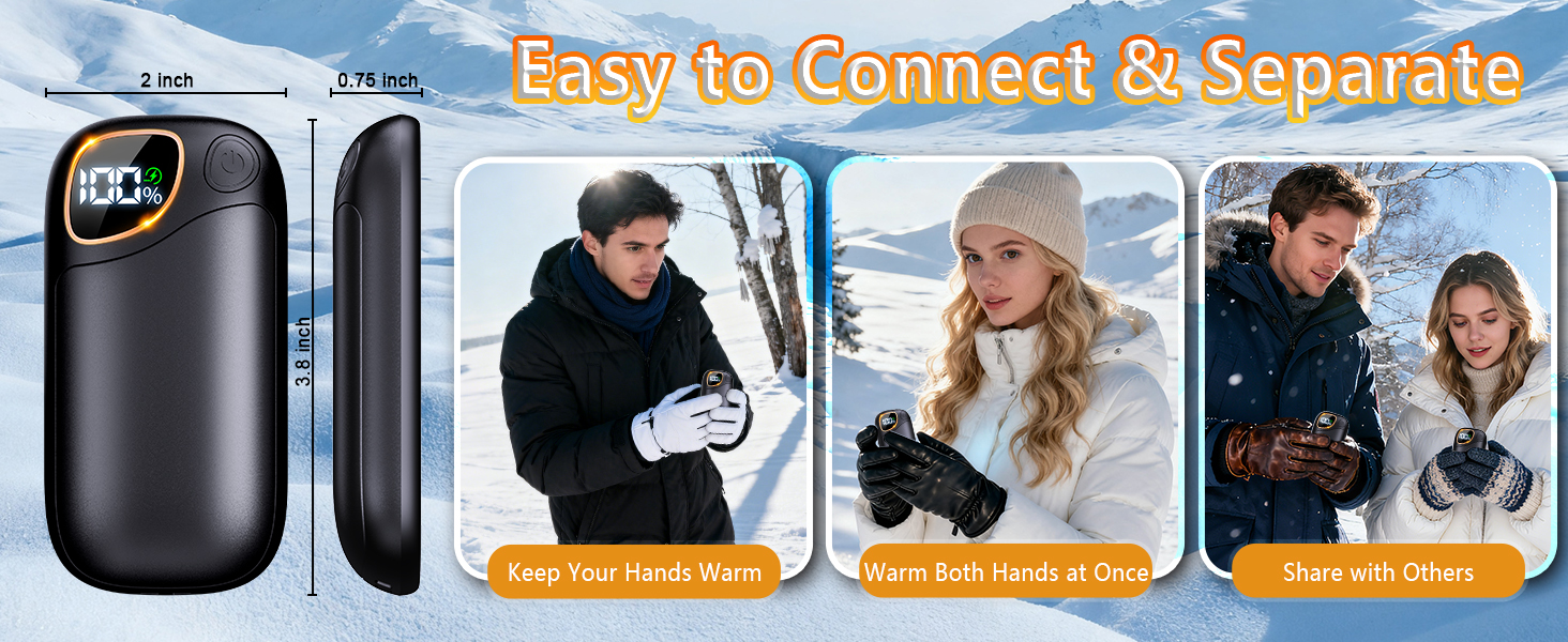 hand warmers rechargeable 2 pack