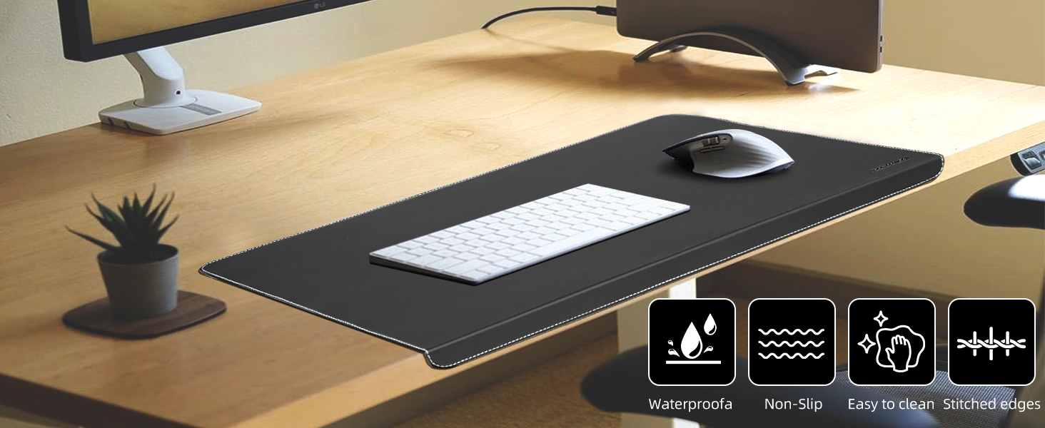 desk protector with edge,desk mat with edge protector,deskmatt