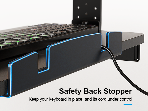 sliding keyboard tray under desk