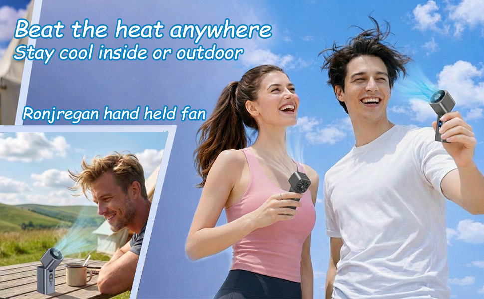 Portable handheld fan for summer