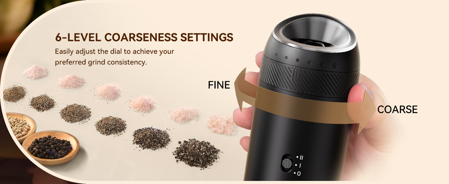 6-Level Coarseness Settings