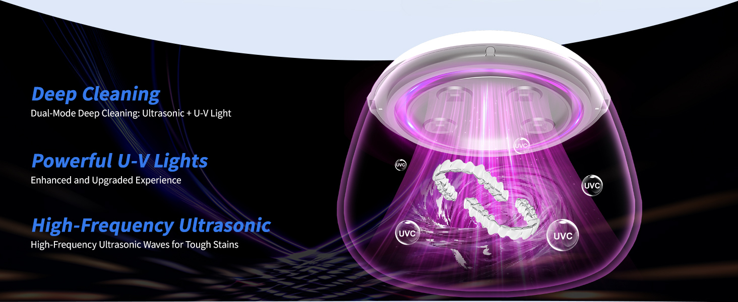 Ultrasonic denture cleaner