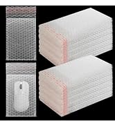 DAJAVE 300 Pack 4x6 Inch Bubble Out Bags Pouches, Clear Bubble Protective Wrap Bags, Bubble Doubl...