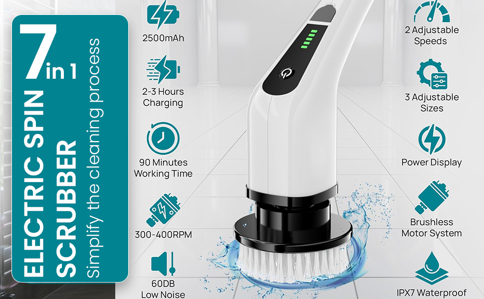 Electric spin Scrubber