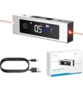 eSynic Portable Digital Angle Gauge with Laser IP54 Waterpoof Digital Inclinometer LeveL Box With...