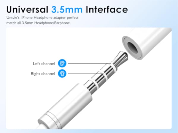 Lightning to 3.5mm Aux Audio Adapter