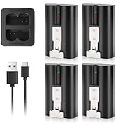 BolidTec 4-Pack Replacement Li-ion Battery 3.65V 6040mAh for Ring-Doorbell Camera 2/3/4, Stick Up...