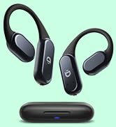 DEMICEA True Wireless Bone Conduction Earphones, OWS Open Ear Headphones with Earhooks, Bluetooth...