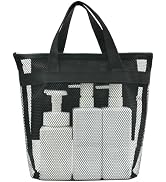 ASBEFORE Mesh Shower Caddy, Portable Shower Bag, Quick-Dry Hanging Caddy Bath Organizer with Zipp...