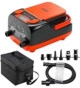 Dr.meter Paddle Board Air Pump,6000mah Rechargeable AC 110V/ DC 12V Powered High Pressure SUP Air...